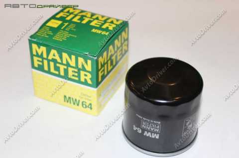 Фильтр масляный двигателя Mann MW64