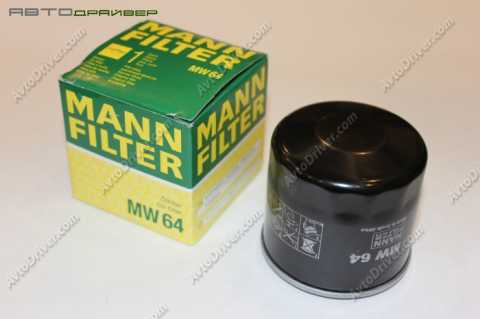 Фильтр масляный двигателя Mann MW64