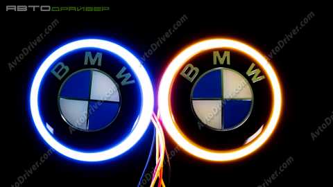 Эмблема BMW для мотоциклов 51147721222 с подсветкой и интегрированным поворотом
