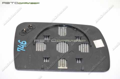 Зеркальный элемент левый BMW X5, голубой, с обогревом 51168408797