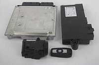 Комплект: ЭБУ BMW DDE 13617810950, ЭБУ BMW CAS3 61359395656, гнездо для ключа 66129172159 + ключ