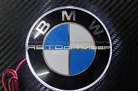 Эмблема BMW c LED подсветкой белый